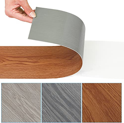 Vigevee PVC-golvbeläggning, självhäftande, vinylgolv, halkfri, vattentät, vinyllaminat halkfria dekorativa golvbrädor för golvvärme – 91,5 cm x 15,2 cm x 1,5 mm – 4,88 m²/35 plattor (klassisk varm ek)