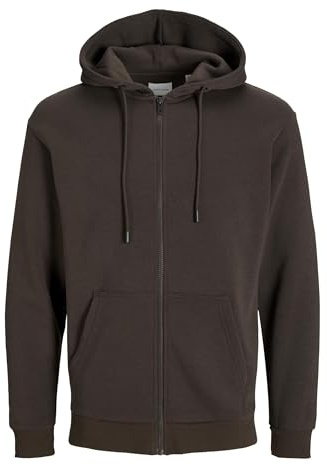 Jack & Jones Homme Jjebradley Noos Sweat Zippé À Capuche Veste De Survêtement, Mulch, XXL EU