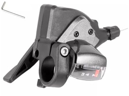 MirOdo Fahrrad-Schalthebel Links 3 Gänge Rechts 10/11/12 Gänge Daumen-Fahrradschalthebel Mit Ganganzeige Und Schaltkabel Für MTB,Stadtrad,Rennrad,Klappfahrrad (Size : Left 3S)