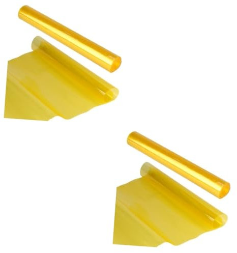 2St Tönungsfolie gelbe Tönung Autoscheinwerferfolie Fenstertönung Auto Nebelscheinwerfer Schutzfolie Auto Nebelscheinwerfer Farbfolie Auto Nebelscheinwerfer Film iplusmile