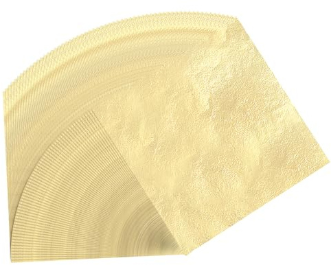 Elsrantor 150 Blatt Imitation Blattgold, Goldfolie Acrylmalerei, Goldpapier zum Basteln, Blattgold Blätter Set, Imitierte Blattgoldblätter, Blattmetall, Goldblatt für Kunst Projekt & Handwerk Dekorati