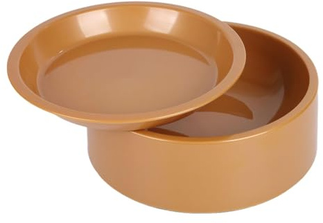 Gcljlmy Cuenco para servir sushi, plato de fondue, mini para guarniciones, soporte para sashimi, plato para aperitivos, platos para cocina, barbacoa, sopa y postre (dorado)