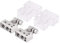Battery Terminal Connector, 1 Pair of Car Battery Terminal Positive & Negative Connector Clamp Set for 0/1 2 4 8 AWG Gauge Connectors (Silver)