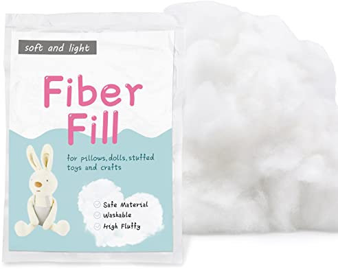 LOKUNN 100 g (3,5 uns) polyesterfiber fyllning, fyllningskudde, fyllningskudde, fyllning, fyllning, för fyllda djur/gör-det-själv-hantverk