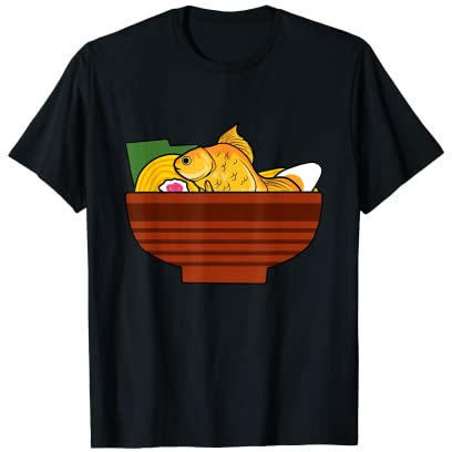 Goldfish Ramen Noodles Aquaristics Japanese Food T-Shirt