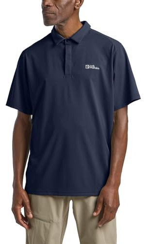 Jack Wolfskin Herren DELGAMI Polo M T-Shirt, Night Blue, XXL