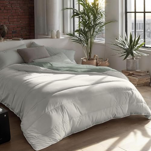 Zelesta Royalbed Bettdecke 240x200 4 Jahreszeiten - Bettwäsche winterdecke und Sommer-Bettdecke warm Duvet - Waschbare bettdecke ohne Bezug - Anti-Allergene Steppdecke