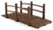 RELAX4LIFE Gartenbrücke aus Tannenholz, Teichbrücke mit Geländer, Holzbrücke bis 150kg belastbar, Zierbrücke für Garten Teich Terrasse Hof, 171,5 x 75,5 x 58 cm, Dunkelbraun