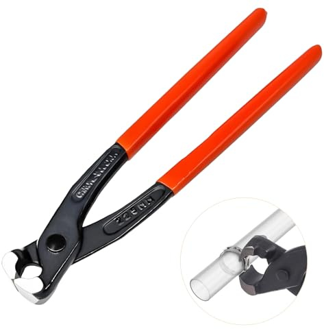 zDwfDc 9 inch Ear Clamp Pliers, Ear Hose Clamps Tool, Pinch Pincer plier, Nail Puller, Ear Hose Clamp Pliers, for Automobiles Wire Cutting, Pipeline Maintenance