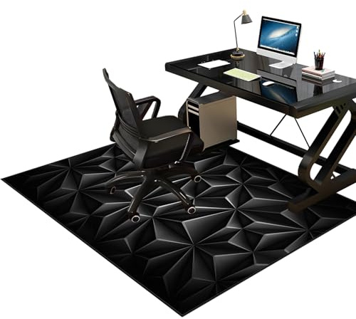 Alfombra para Silla de Oficina Gaming Protector de Suelo Alfombrilla para Silla de Gaming Tapete de Protección de Madera/baldosas Alfombra silla Ruedas Alfombra para Silla de Escritorio 80 x 100 cm