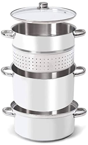 Stainless Steel Steam Juicer for Homemade Juice, Jelly, and Pasta, Easy to Use with Lid and Accessories