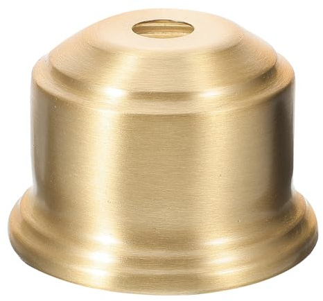 FOMIYES Base per Lampada in Ottone Rotondo Color Oro, Resistente e Chic, per Proteggere la Lampadina e Fissare Paralume in Stile Artistico