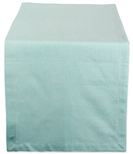 DII Kitchen Tabletop Collection, Cotton, Aqua, 14x72