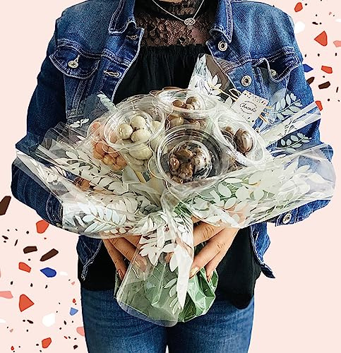 Bouquet gourmand en chocolats 7 belles fleurs - Fin d'année scolaire Merci Maitre Maitresse Atsem - 375g - Chocolat de Noel