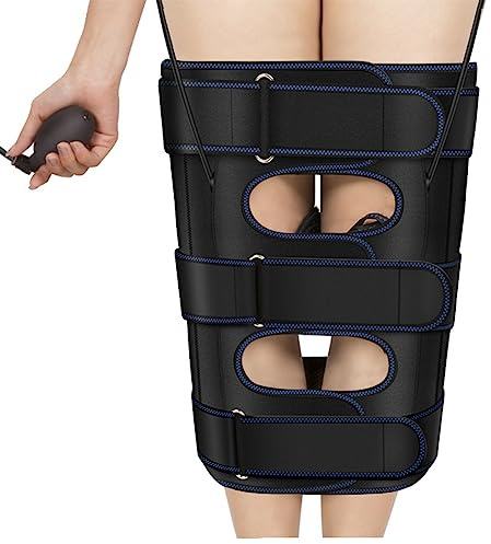 EEYZD Bow Leg Orthosis, O/X Leg Lightweight Bandage, Dual Fixation Smart Control Knee Valgus Deformity Bow Leg Posture Corrector Tape Durable and Easy Correction,Manual