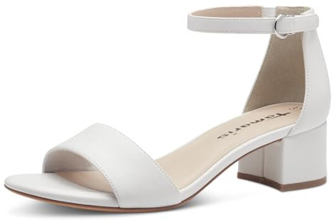 Tamaris Damen Klassische Ballerinas, Frauen Flats,Comfort Lining,TOUCHit-Fußbett,Slip-ons,klassisch elegant,Ballerinen,White MATT,38 EU