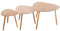 Wintem 3 niedrige Couchtische aus Holz in verschiedenen Größen 40 – 48 – 60 cm – sie sind stapelbar und platzsparend, ideal für Räume jeder Größe – modern und elegant, ideal für die Einrichtung