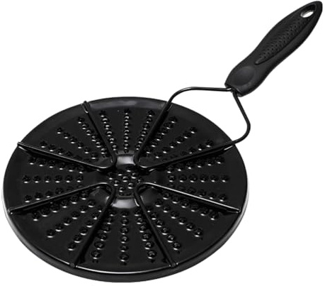 BIUDECO Enamel Heat Diffuser Plate for Gas Stove 14.56 X 7.48 X 1.96 in Heat Conduction Plate with Handle Cooker Conduction for Milk Porridge Small Pots Pot Protection