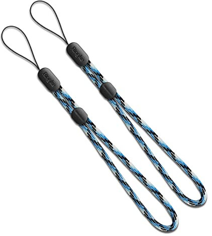 Ringke Wrist Strap Cuerda para Móvil, Cordón Ajustable de Correa de Muñeca, Cadena de Muñeca Coloridas para Teléfono Móvil - Storm (2 Pack)