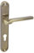 domino Türgriff 72 Drückergarnitur PZ - Profilzylinder Set Türklinke für Zimmertür, Bürotür, Kellertür & Innentür L-Form Türbeschläge aus Aluminium Bronze Türdrückergarnitur NEMO M3