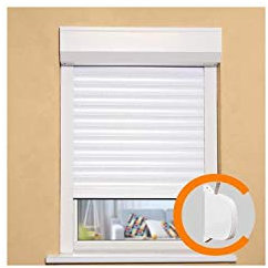 Volet roulant recoupable - PVC - Manuel a sangle - L 100 x H 120 cm