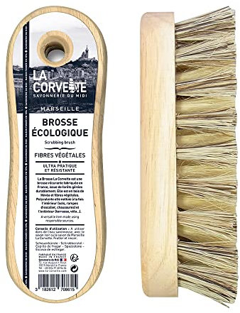 La Corvette 270861 Scheuerbürste, Sohle: FSC-Holz (Hevea) Pflanzenfaser: Union und Tampico-Mischung, Mehrfarbig, Extra breit