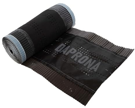 DAPRONA Firstband Alu Super Vent 1 Rolle - 230mm x 5m Braun (RAL 8017) Rollfirst für eine optimale Dachfirst Abdeckung, Super Butylkleber