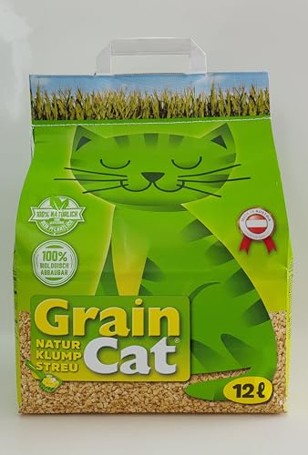 Grain Cat, Green Cat Öko-Katzenstreu 6 x 12 Liter Katzenstreu klumpend 72 Liter