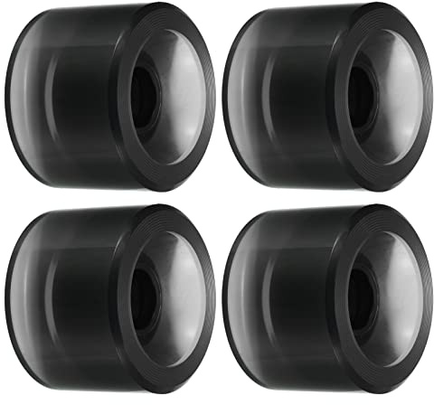 PATIKIL 70mm 78A Longboard Wheel Soft, 4 Pack Cruiser Wheels Street Wheels for Skateboards Skateboard Wheel Replacement PU, Clear Gray