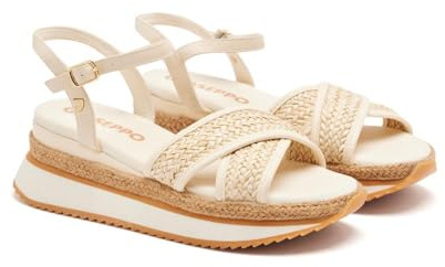 GIOSEPPO Sandalias Plataforma Rafia BOSCAWEN