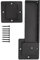 Double Gate Latch with Padlock Hole, Carbon Steel Thickened Flip Gate Latch Barn Door Double Gate Latch Fastener Adjustable for Fence Barn Door