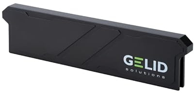 Gelid Solutions IceRock DDR5 cooler (Black) Bundle - Ventola per memoria x2, compatibile con DDR3/DDR4 e DDR5, realizzata in alluminio, design leggero, nera