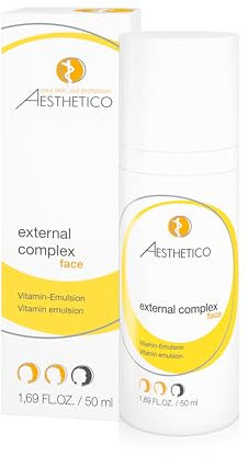 AESTHETICO external complex, 50 ml - Anti-Aging-Emulsion für reife, trockene Haut, pflegt intensiv mit Vitaminkomplex, schützt vor UV-bedingter Hautalterung und bietet effektiven Oxidationsschutz