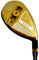 Japan WaZaki Single Hybrid Iron USGA R A Rules Golf Club with Cover,WLIII Model,Gold Finish,Adjustable,No 5, 23 Degree,Mens Senior Flex,65g Graphite Shaft,0.58 Grip,Right Handed