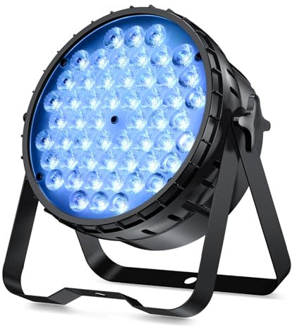 BETOPPER Stage Lights 54x3W RGB 3 In 1 LED Par Lights Strobe Lights Support Auto, Sound, DMX512 and Master-Slave Mode Multiple Lighting Effects DJ Light for Parties, Weddings, Clubs, Concerts and Bars