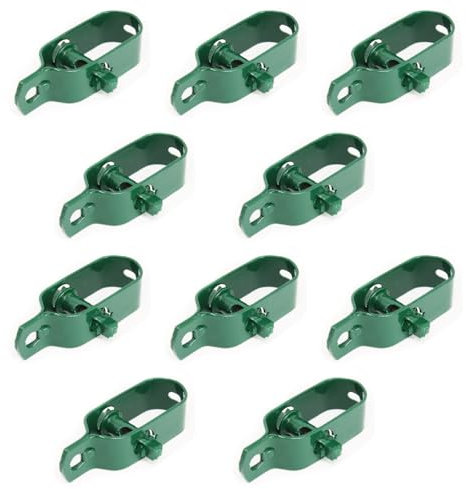 Linxor - Lot de 10 tendeurs en Acier galvanisé plastifié N°2 pour Fil de Grillage ou Autre - Vert