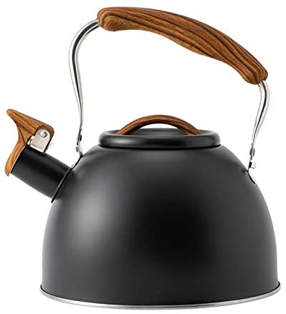 Whistling Water Kettle - Bollitore da tè in acciaio inox da 2,7 litri per stufe | Teiera ad acqua per Home Office Yyid