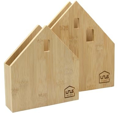 UNUS Serviettenhalter Serviettenständer Serviettenhaus in Hausform als 2er Set groß und klein