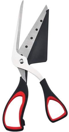 LiangYuanZen Tagliapizza e tagliapizza in uno, con lama affilata in acciaio inox di qualità alimentare e manico con impugnatura morbida, forbici da cucina multifunzionali