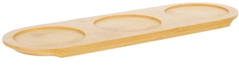 GRADENEVE Vassoio Per Campionatori in Legno Porta-volo Per Birra Set Da Portata Bicchieri A 3 Slot Vassoio Da Portata Per Paddle Board Porta-birra Fornitura Per Degustazioni