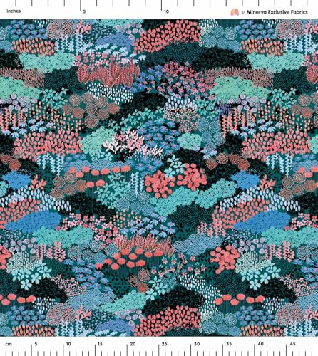 Minerva Exclusive Windmill Palms - Patterned, Plants - POD Print-On-Demand Dressmaking/Apparel Fabric - per metre