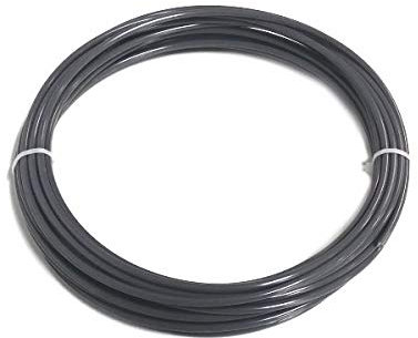 Alambre de soldadura de plástico PVC U duro, 4 mm, redondo, gris, 10 m