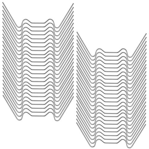 120 Stück Gewächshaus klammern, Befestigung Gewächshausclips Klammern, Edelstahl Gewächshausklammern, W Rostfreier Stahl Ersatzteile, Gewächshauszubehör, für Hohlkammerplatte Befestigung Glashaus