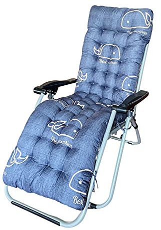 WYYUE Deckchair Auflage Liegenauflage, Garten Sitzkissen Stuhlkissen Dick 8cm, Wiederverwendbar Polster Kissen Relaxliege Sitzkissen Waschbar für Gartenstühle