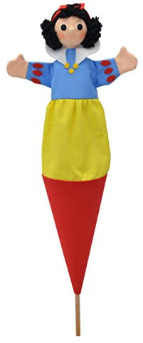 Marionett Sagofigur, handdocka, snövit 54 cm, perfekt för dockvärmare och rollspel, för barn, baby, pojkar, flickor