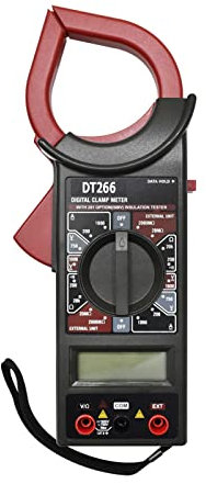 RevolutionLine - Multímetro digital portátil con pinza amperimétrica | Tester inalámbrico preciso | Incluye estuche de nylon, cables y pila estándar de 9V | Amperímetro y voltímetro profesional