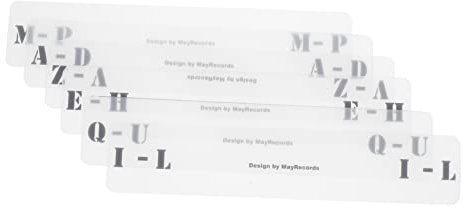 6 Stück Klassifizierungsetikettenkarten Für Schallplatten Alben Cd-Teiler Transparente Schallplatten-Organizer-Teiler Schallplatten-Teiler Mit Laschen Horizontale Trennwände