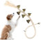 DSLSQD Dog Bell for Door Potty Training, Adjustable Hanging Door Bell Length Cotton Hand Woven Dog Doorbell with 6 Extra Loud Bells for Small Medium and Large Dogs to Go Outside Pet Supplies