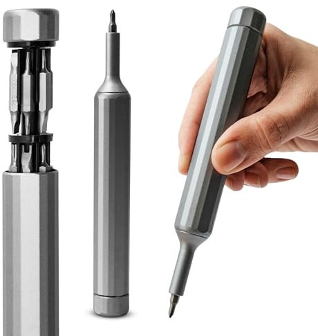 CARBOU Juego de destornilladores de precisión 39 en 1 con puntas S2 de acero magnéticas, kit de herramientas con multipuntas para electrónica, gafas, relojes…Destornillador 2x2x16cm