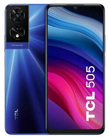 TCL 505 17,1 cm (6.75) Double SIM Android 14 4G USB Type-C 4 Go 128 Go 5010 mAh Bleu
